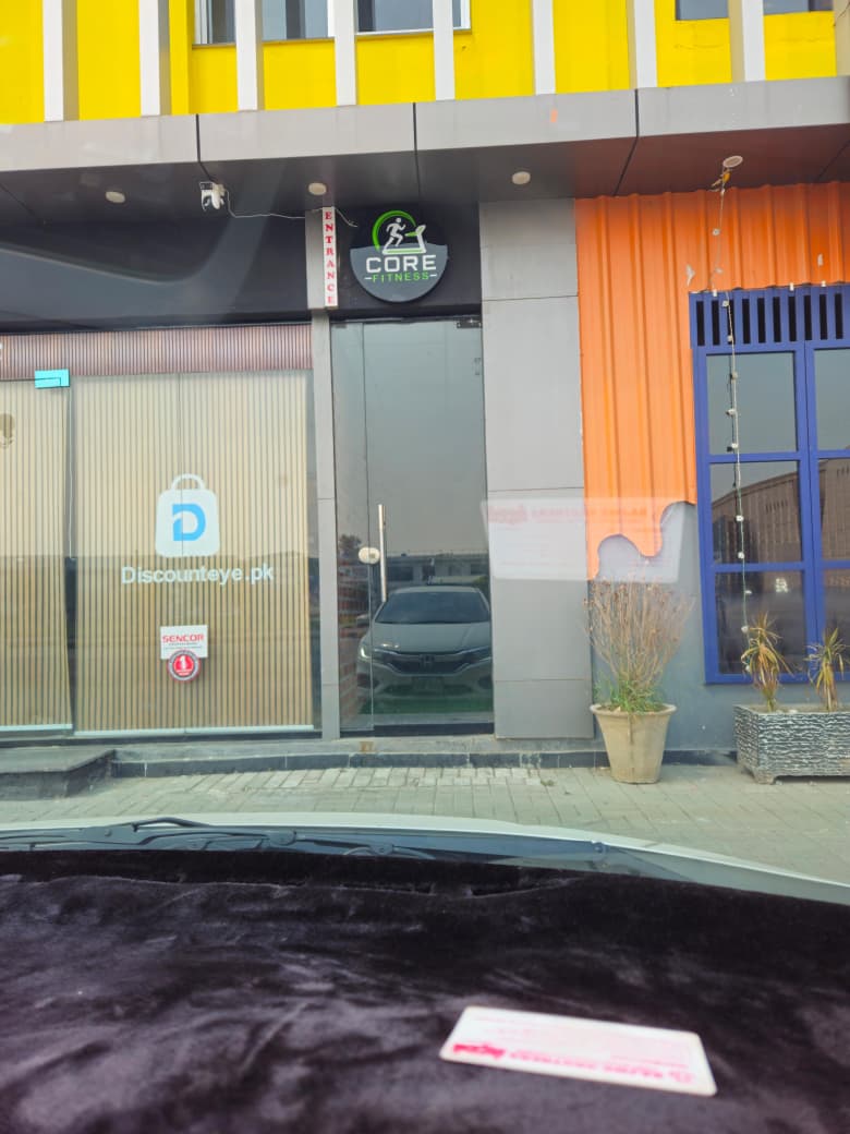 The Entrance at Core Fitness Lahore