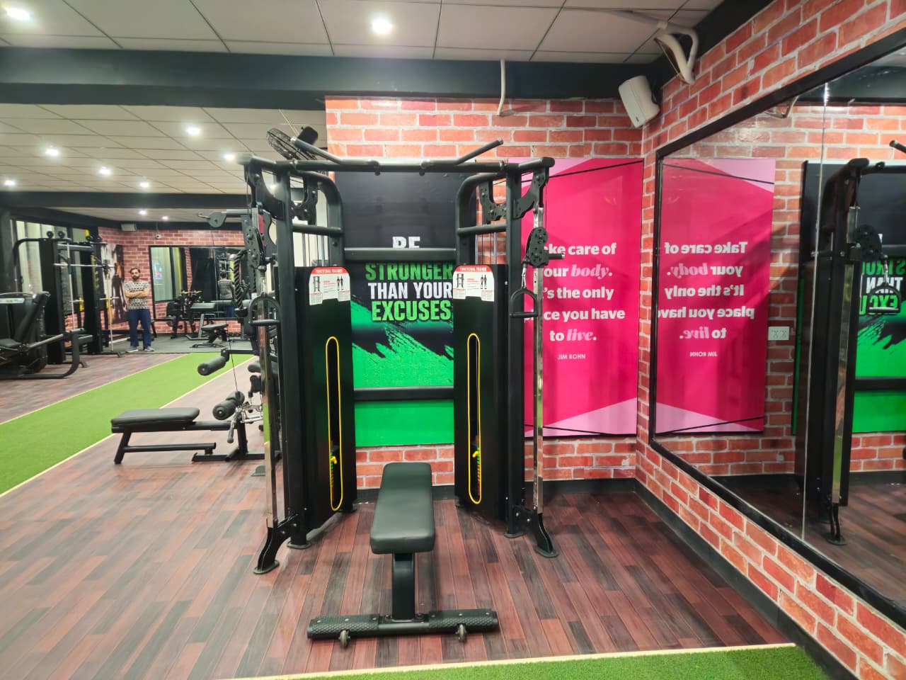 Matrix functional trainer station on the gym floor at Core Fitness Lahore